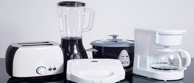 Kitchen Appliances on a neutral background